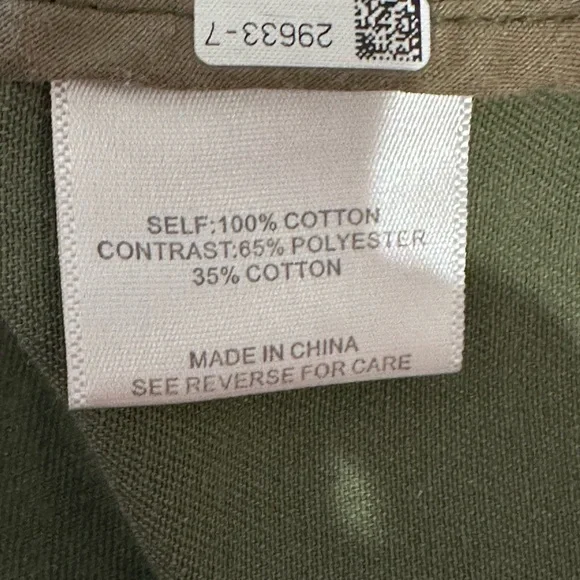 Modcloth Olive/ Army Green Utility Jacket with Patterned Accents Tag Size Medium - Picture 9 of 15